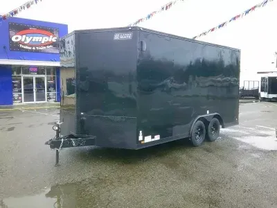 2027 Cargo Mate EHW8.516TA2 E-Series 8.5x16 7K With 6" Extra Height / D-Rings / Ramp Door