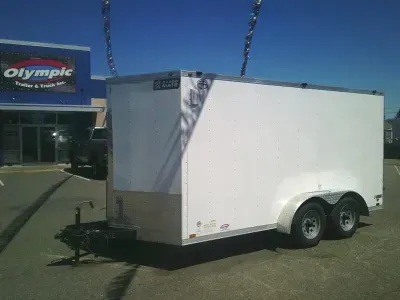 2026 Cargo Mate USED EHW714TA2 E-Series 7x14 7K With Stabilizer Jacks / Ramp Door