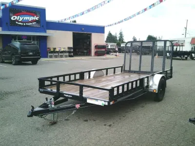 2022 PJ Trailers U714 6.5X14 77-Inch Single Axle Channel Utility