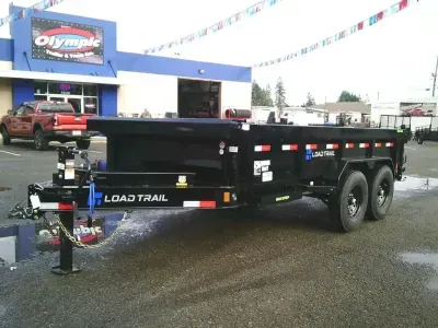 2026 Load Trail DL8314 7X14 14K Dump Tarp Kit Ramps Spreader Gate 7 Ga Floor