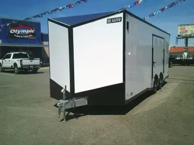 2027 Cargo Mate RLA8.524TA3 8.5x24 10K With 6" Extra Height / Super Escape Door / Spoiler / Ramp Doo