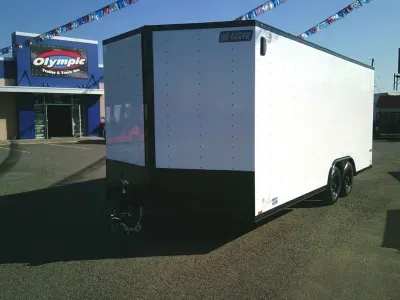 2027 Cargo Mate EHW8.520TA3 E-Series 8.5x20 10K With 6" Extra Height / D-Rings / Pure Black Pkg / Ra