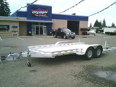 2027 Aluma 7816TA-EL-R-RTD 7.5X16 7K Tandem Axle Utility Trailer