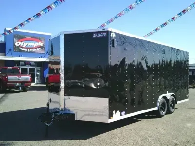 2027 Cargo Mate EHW8.520TA3 E-Series 8.5x20 10K With 6" Extra Height / D-Rings / Ramp Door