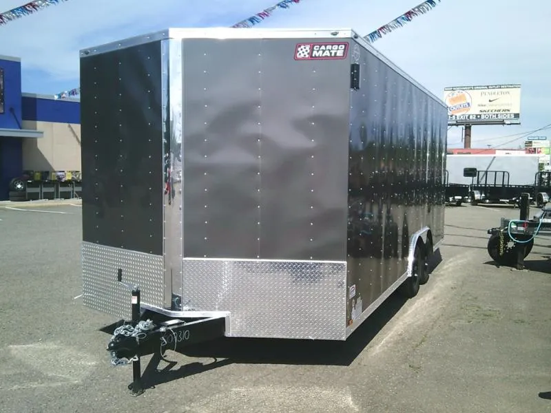 2027 Cargo Mate EHW8.520TA3 E-Series 8.5x20 10K With 6" Extra Height / D-Rings / Ramp Door