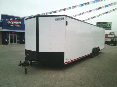 2027 Cargo Mate EHW8.532TTA3 E-Series 8.5x32 15.6K 6" Extra Height / D-Rings / Bogie Wheels / Ramp
