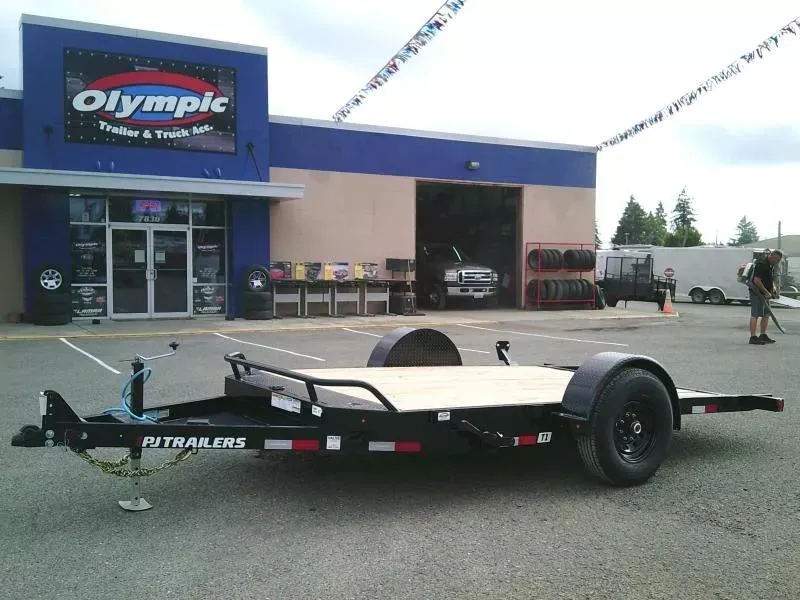 2026 PJ Trailers T113 7X13 Single Axle 7K HD Tilt Trailer