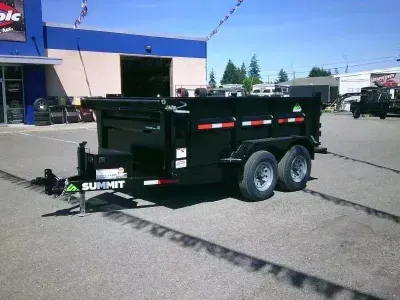 2027 Summit CD610TA3RS Cascade 6x10 10K Dump Tarp Kit Ramps Spreader Gate Scissor Lift