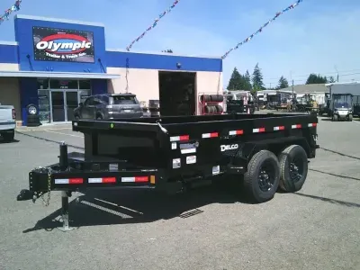 2026 Delco Trailers D212 6X12 12K Dump Tarp Kit Ramps Spreader Gate