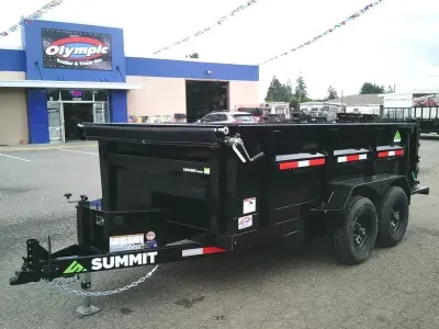 2027 Summit CD612TA3RS Cascade 6x12 10K Dump Tarp Kit Ramps Spreader Gate Scissor Lift