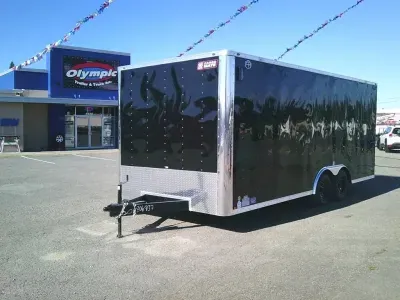2027 Cargo Mate EHW8.520TA2 E-Series 8.5x20 7K With 6" Extra Height / D-Rings / Ramp Door