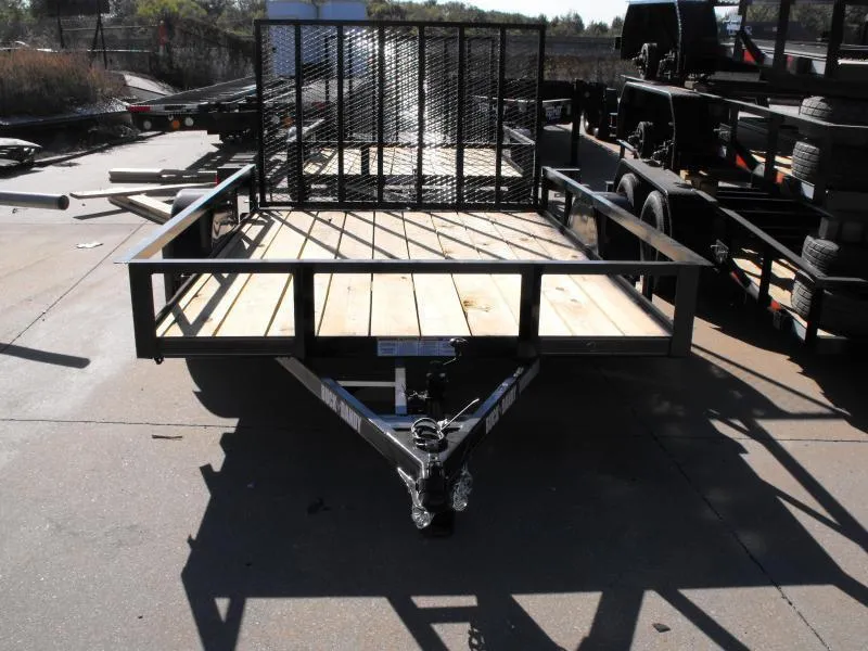 2025 Buck Dandy 77 X 10 Utility Trailer HD Spring Assisted Ramp