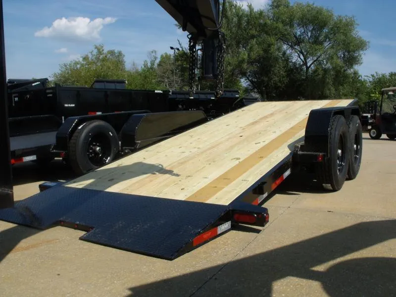 2024 Top Hat TILT EQUIPMENT TRAILER 83" X 20' 14000 GVWR 4 WL BRAKES "" TILT DECK SHOCK 14K "" (18' 