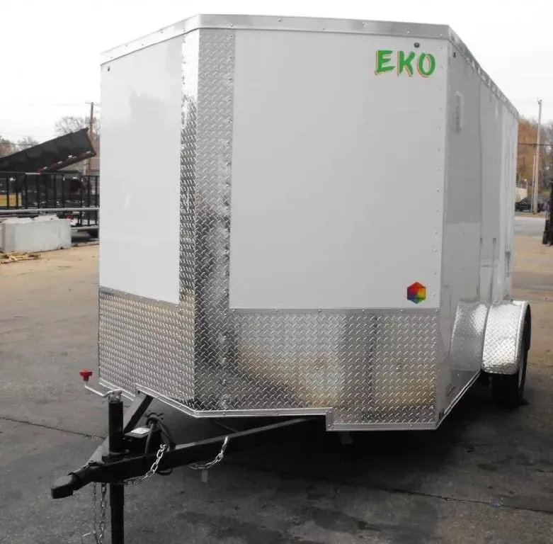 2026 Arising Trailer 7 X 10 Ramp Door 6' Tall White In Color ( 080 Skin )