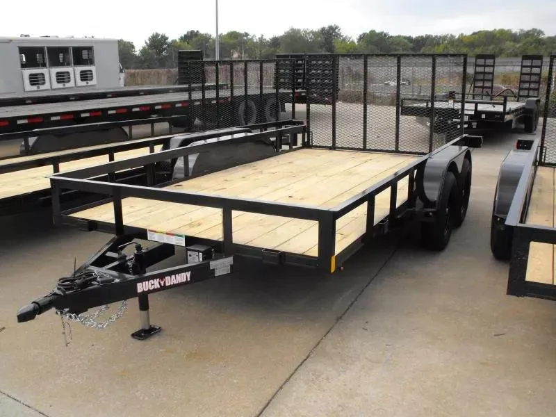2026 Buck Dandy Landscape Trailer 83 X 14 Spring Assisted Gate 7000 GVWR
