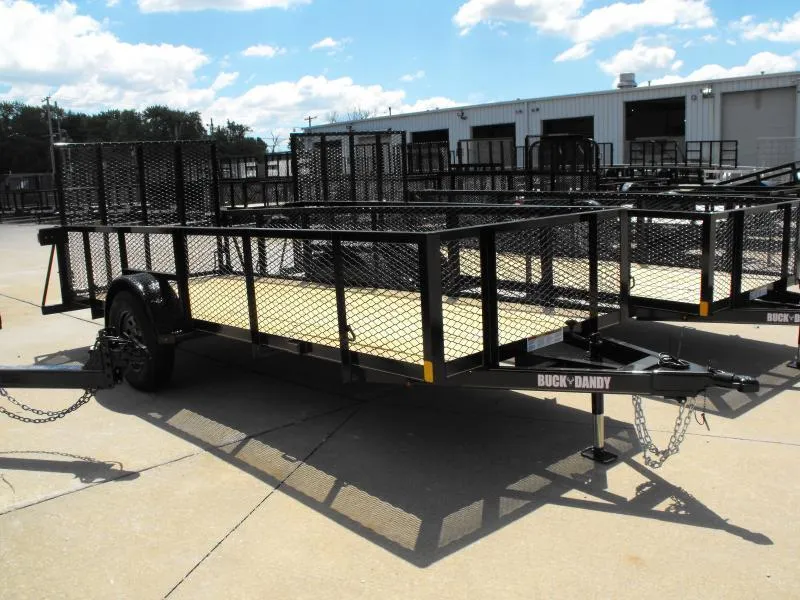 2024 Buck Dandy Hi-Wall Utility Trailer 5 X 14 Mesh Sides 24"