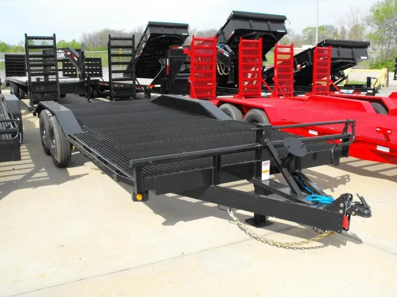 2024 KL Trailers Combo Trailer Car Hauler / Equipment Trailer 102" X 20 Dove #6 HD Mesh Floor On 12"