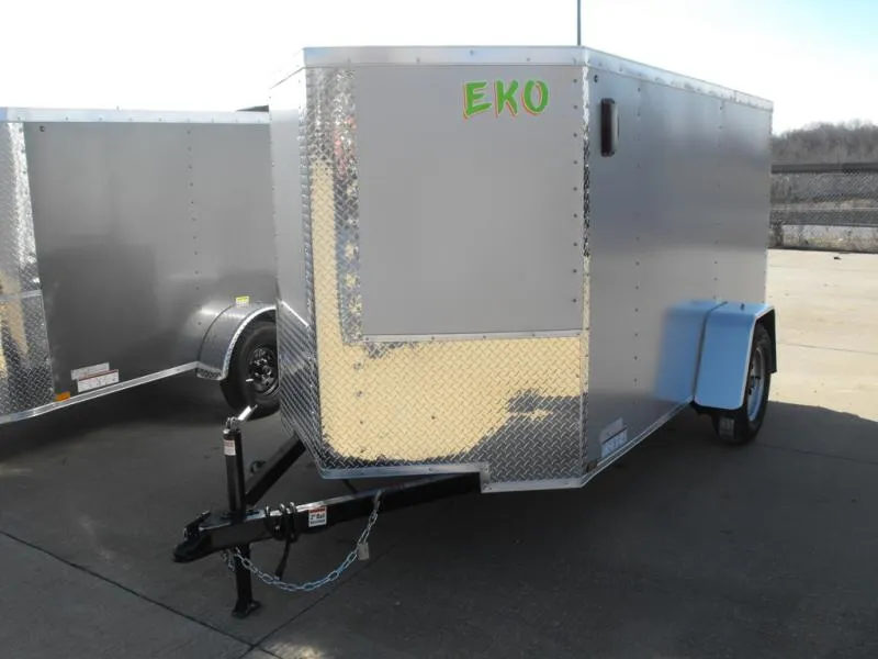 2026 Arising Trailer 5 X 10 Ramp Door 5' Tall Silver Mist In Color ( 080 Skin )