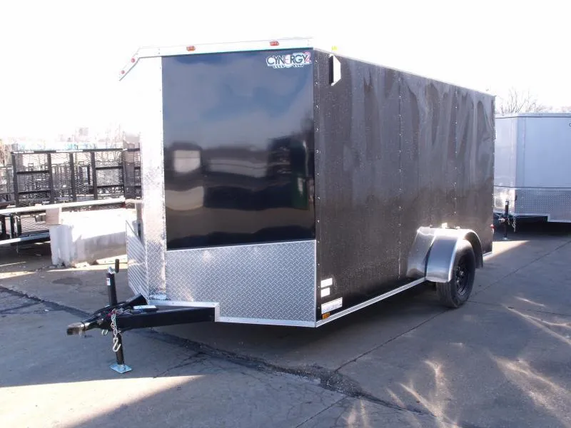 2023 Cynergy Cargo 7 X 12 Ramp 6' Interior Electric Brakes 3500 LB Axle Black In Color Tube Construc