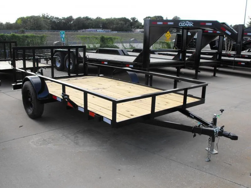 2024 KL Trailers Utility Trailer 76 x 12 Dove 33" Gate 2990 Axle Easy-Lubes