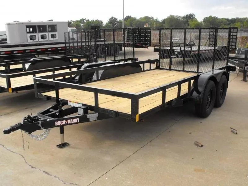 2026 Buck Dandy Landscape Trailer 83 X 14 Spring Assisted Gate 7000 GVWR