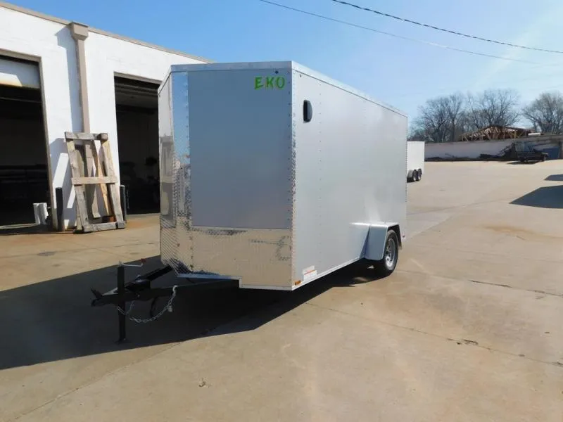 2026 Arising Arising 7X12 Single Axle Ramp Silver Mist  .080 Skin