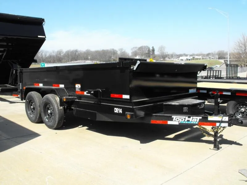 2026 Top Hat DUMP TRAILER  83 X 14 ____ 2' WALLS POWER UP/ POWER DOW 14000 GVWR Slipper Springs