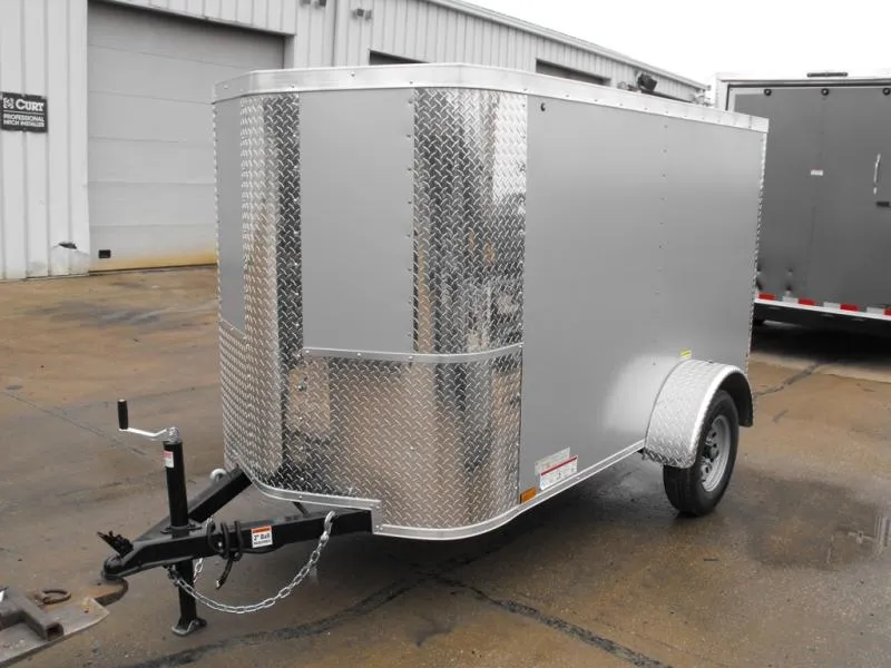 2026 Arising Enclosed Trailer 4 X 8 Barn Door 4' Interior Red In Color 030 Skin