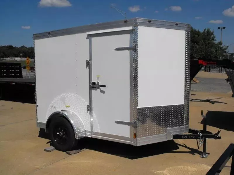 2025 Cynergy Cargo Enclosed Trailer 6 X 8 Ramp 6' 3" Interior(( White In Color 080 Composite Skin))