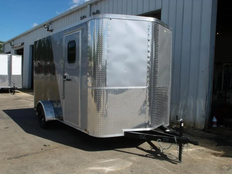 2022 Arising SALE Enclosed Trailer ( Electrical Package ) 7 X 12 Ramp 7' Height Two Tone Color Silve