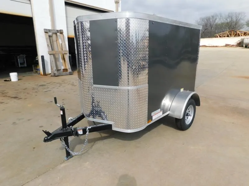 2026 Arising Enclosed Trailer 4 X 6 Barn Door 4' 6" Interior Charcoal In Color