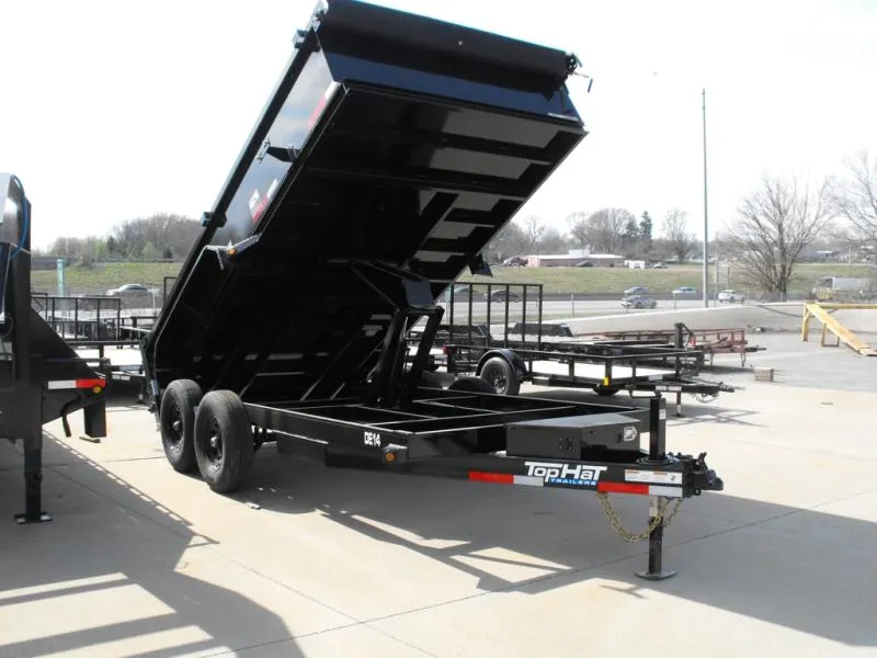 2026 Top Hat DUMP TRAILER  83 X 14 ____ 2' WALLS POWER UP/ POWER DOW 14000 GVWR Slipper Springs