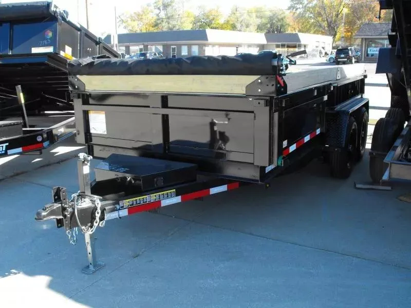 2026 Carry-On Dump Trailer 7 X 14 Spreader Gate 14000 GVWR 6" Wall Extension Tarp Included