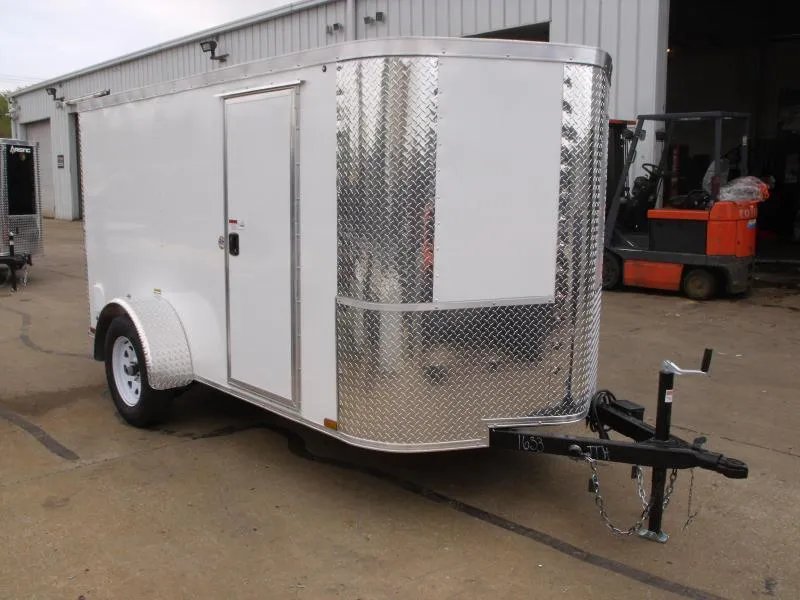 2022 Arising HUGE SALE Enclosed Trailer 5 X 10 Ramp 2990 Axle White In Color All Tube Construction