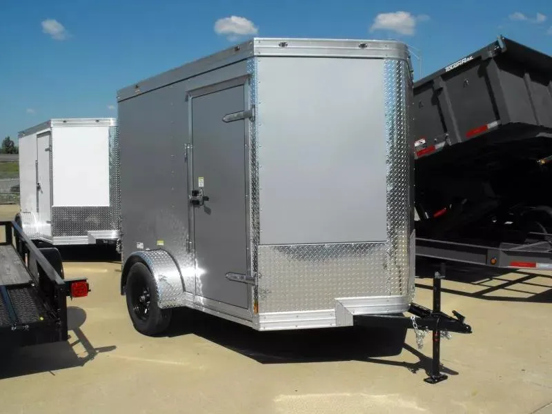 2025 Cynergy Cargo Enclosed Trailer 6 X 8 Ramp 6' 6" Interior(( Silver Mist In Color 080 Skin)) Tube