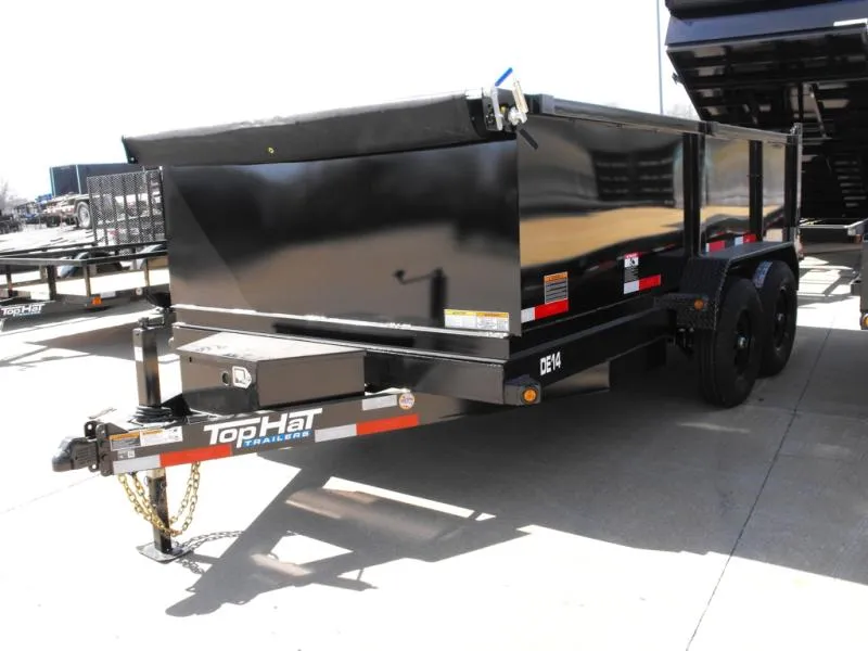 2026 Top Hat DUMP TRAILER  83 X 14 ____ 3' WALLS POWER UP/ POWER DOW 14000 GVWR Slipper Springs