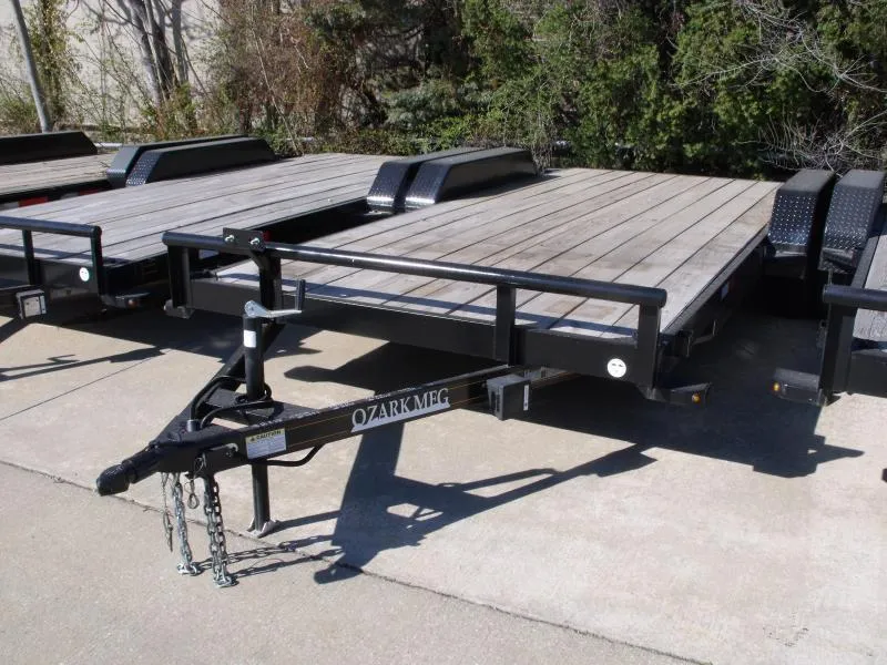 82 X 18 Car Hauler Dove Tail 7000  GVWR Ramps