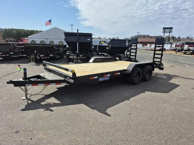 2025 Triple Crown Trailers 7' X 18' 10K Steel Channel Frame Equipment Trailer 