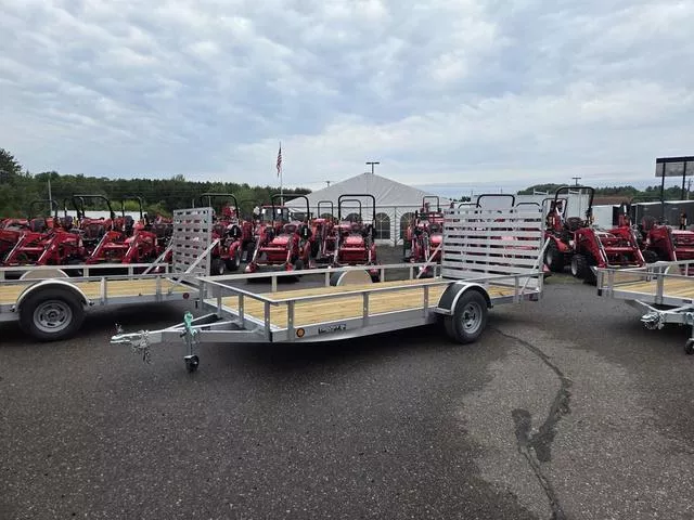 2025 Trophy Trailers 7' x 14' 3.5k Single Axle Tip-In Aluminum Utility  