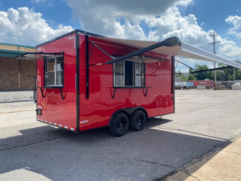 16' red dbl concession windows/awning 16' red dbl concession windows/awning