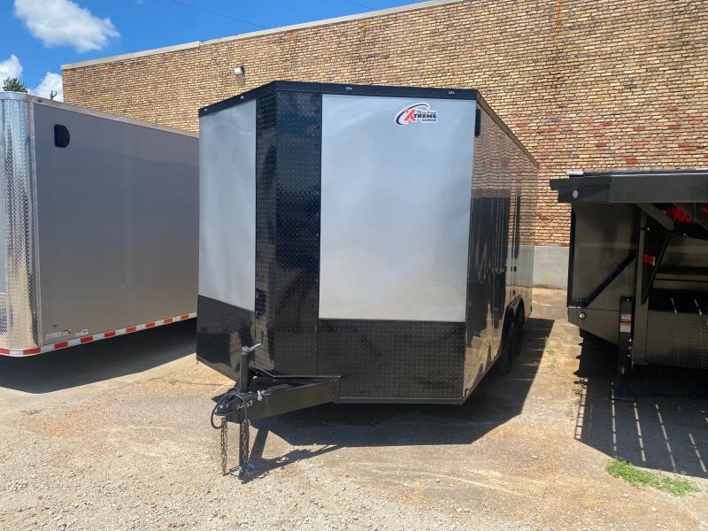 8.5 x 16 x 7 7k Silver Extreme Cargo Trailer 8.5 x 16 x 7 7k Silver Extreme Cargo Trailer