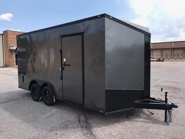 2021 Spartan 8.5 x 16 Charcoal Gray Enclosed Cargo Trailer 2021 Spartan 8.5 x 16 Charcoal Gray Enclosed Cargo Trailer