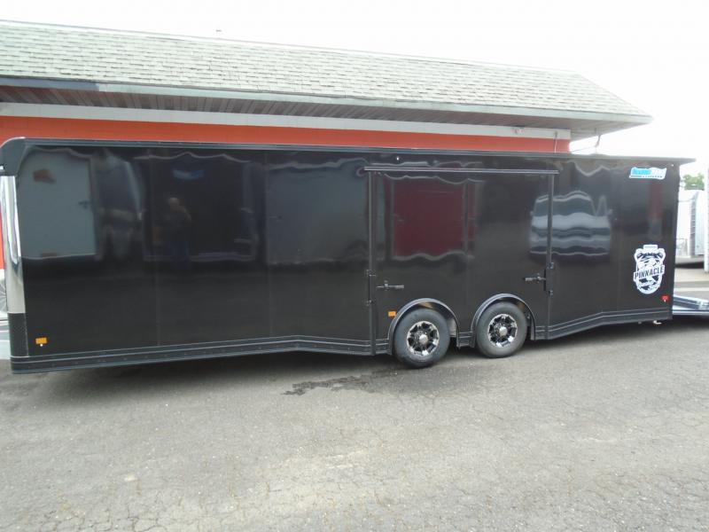 2024 8.5X28 ALL ALUMINUM BLACK OUT CAR TRAILER ON 6K AXLES GNmFaSe1z77t