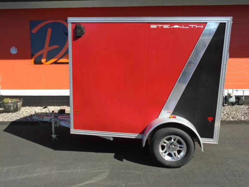 2015 Alcom-Stealth 5x8 loaded Cargo / Enclosed Trailer