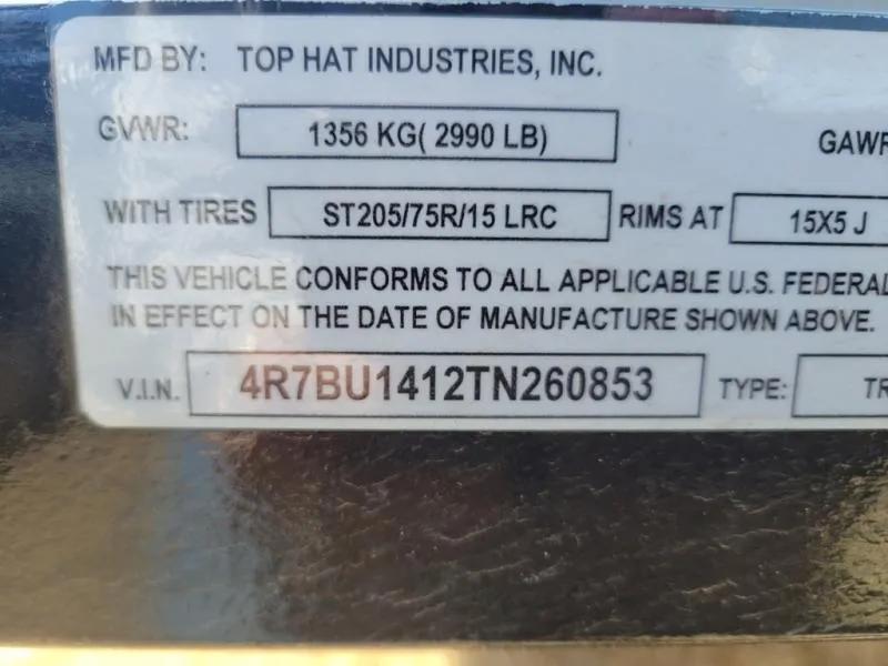 new Other Trailers Top Hat Trailers  for sale, in Cheyenne, WY Thumbnail 3