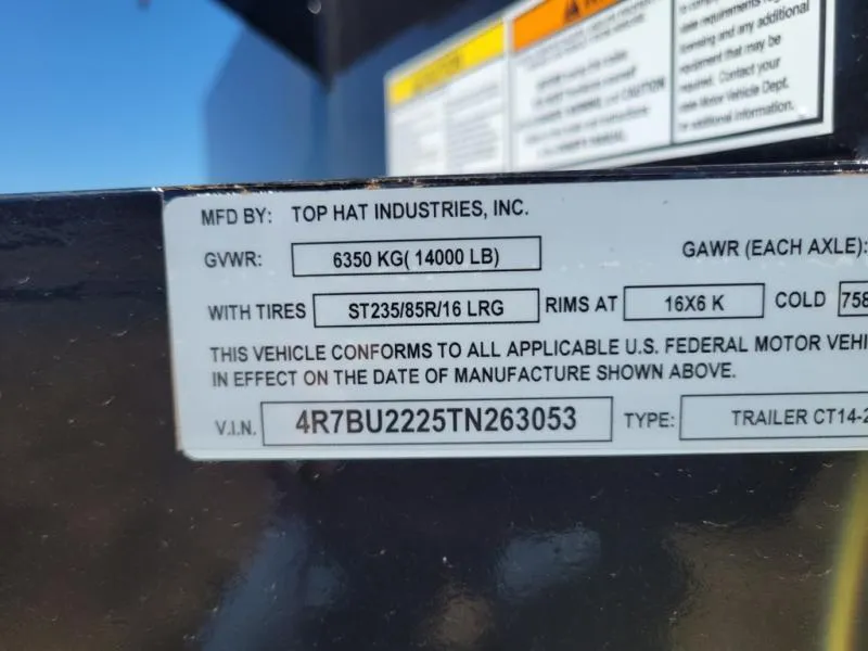 new Tilt Trailers Top Hat Trailers  for sale, in Cheyenne, WY Thumbnail 6