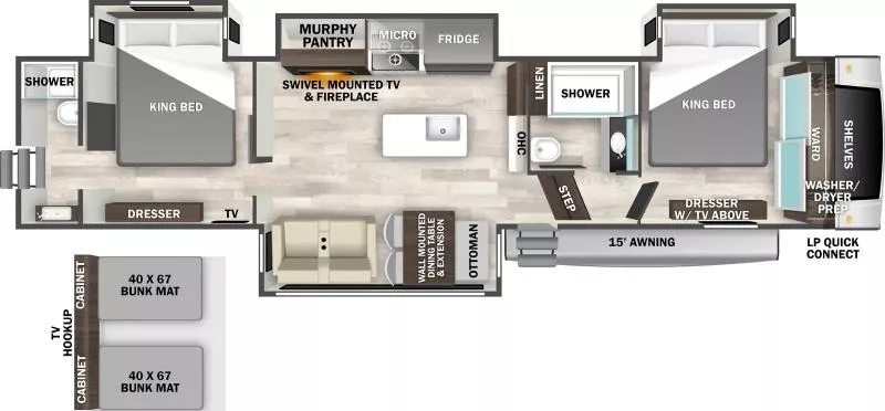 new Fifth Wheel Trailers Forest River  for sale, in Mayfield, KY Thumbnail 2