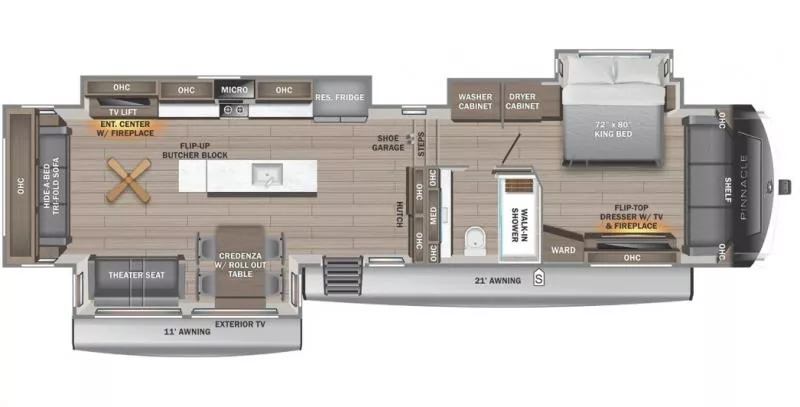 new Fifth Wheel Trailers Jayco Pinnacle for sale, in Mayfield, KY Thumbnail 2