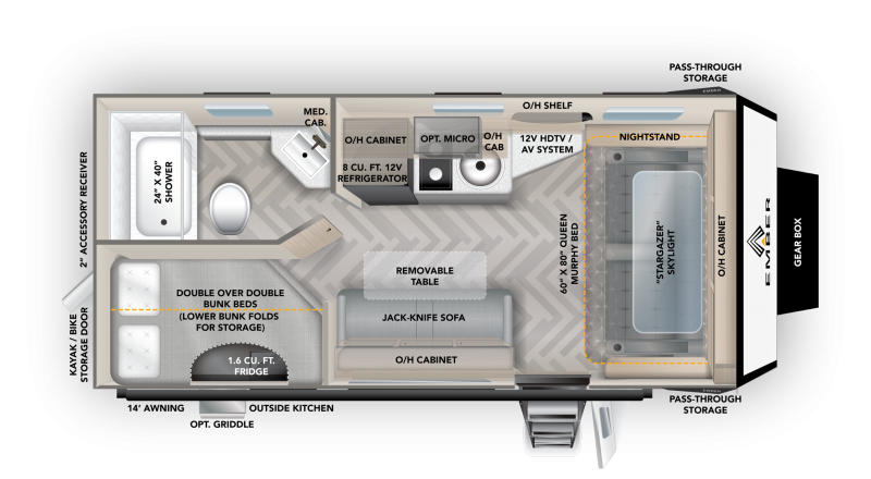 new Travel Trailers Ember RV Overland for sale, in Paducah, KY Thumbnail 2