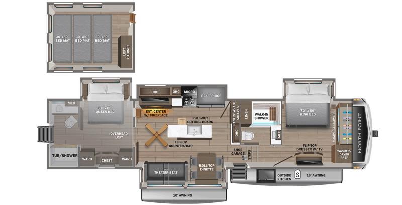 new Fifth Wheel Trailers Jayco North Point for sale, in Mayfield, KY Thumbnail 2